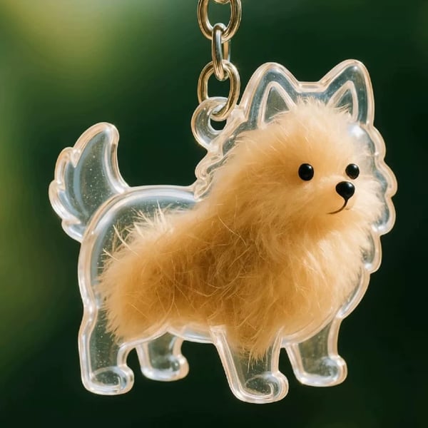🎁Letzter Tag 49% RABATT🐶Hundehaarsammler Schlüsselanhänger Charm Gedenk-Aufbewahrungsbox