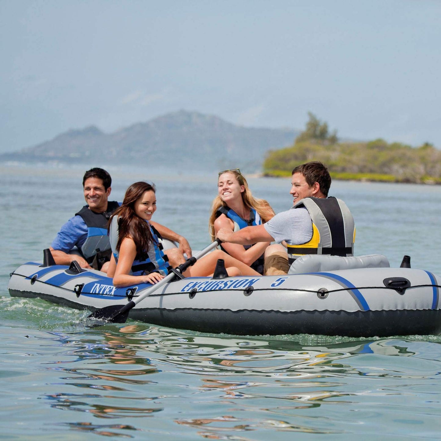 Intex Excursion 5 Person Inflatable Aluminum