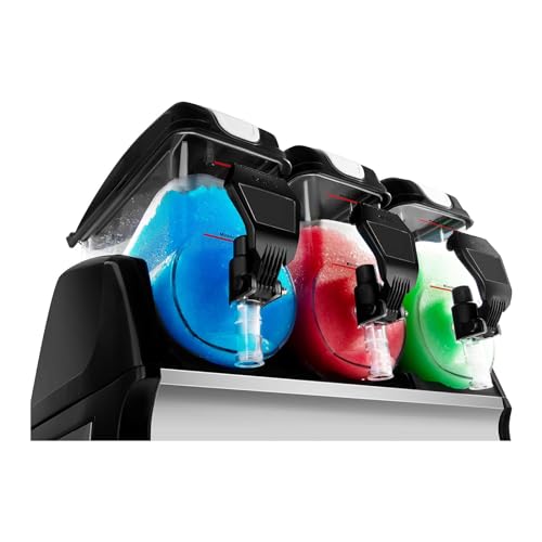 Royal Catering Machine à granitas granités boissons frappées RCSL 3/15 (3 x 15 litres, 980 W, Température 2 à 3 °C, Sans BPA) : Cuisine et Maison