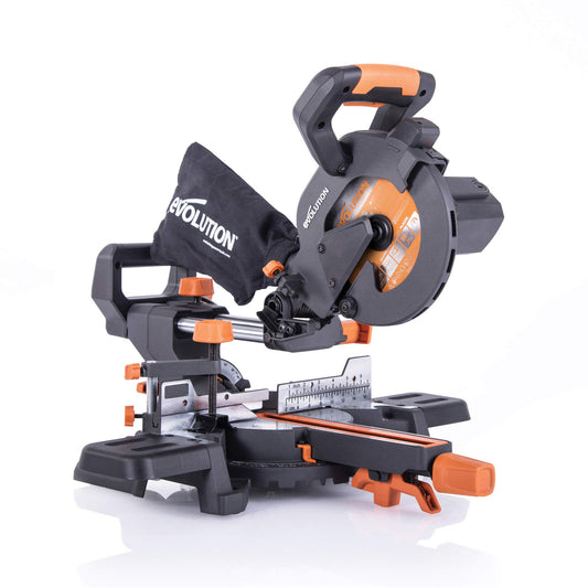 Evolution Power Tools R185SMS+ 7-1/4&quot; Multi-Material Compound Sliding Miter Saw Plus