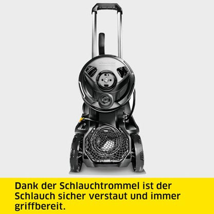 Kärcher Hochdruckreiniger K 7 Premium Power Home, Druck: 180 bar, Durchfluss: 600 l/h, Flächenleistung: 60 m²/h, Leistung: 3.000 W, Schlauchtrommel, mit Pistole, Dreckfräser, Strahlrohr : Garten