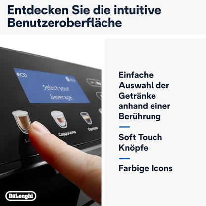 DeLonghi ECAM 46 860 B Kaffeevollautomat Sensor Touch Tasten